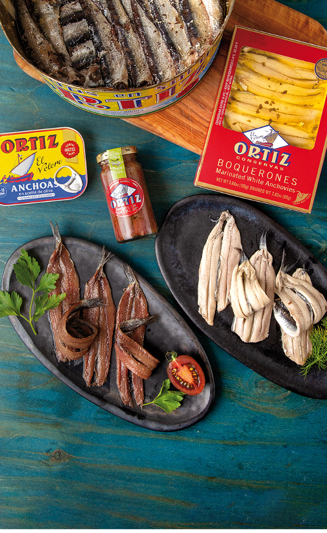 Conservas Ortiz El Velero Anchoas en Aceite de Oliva